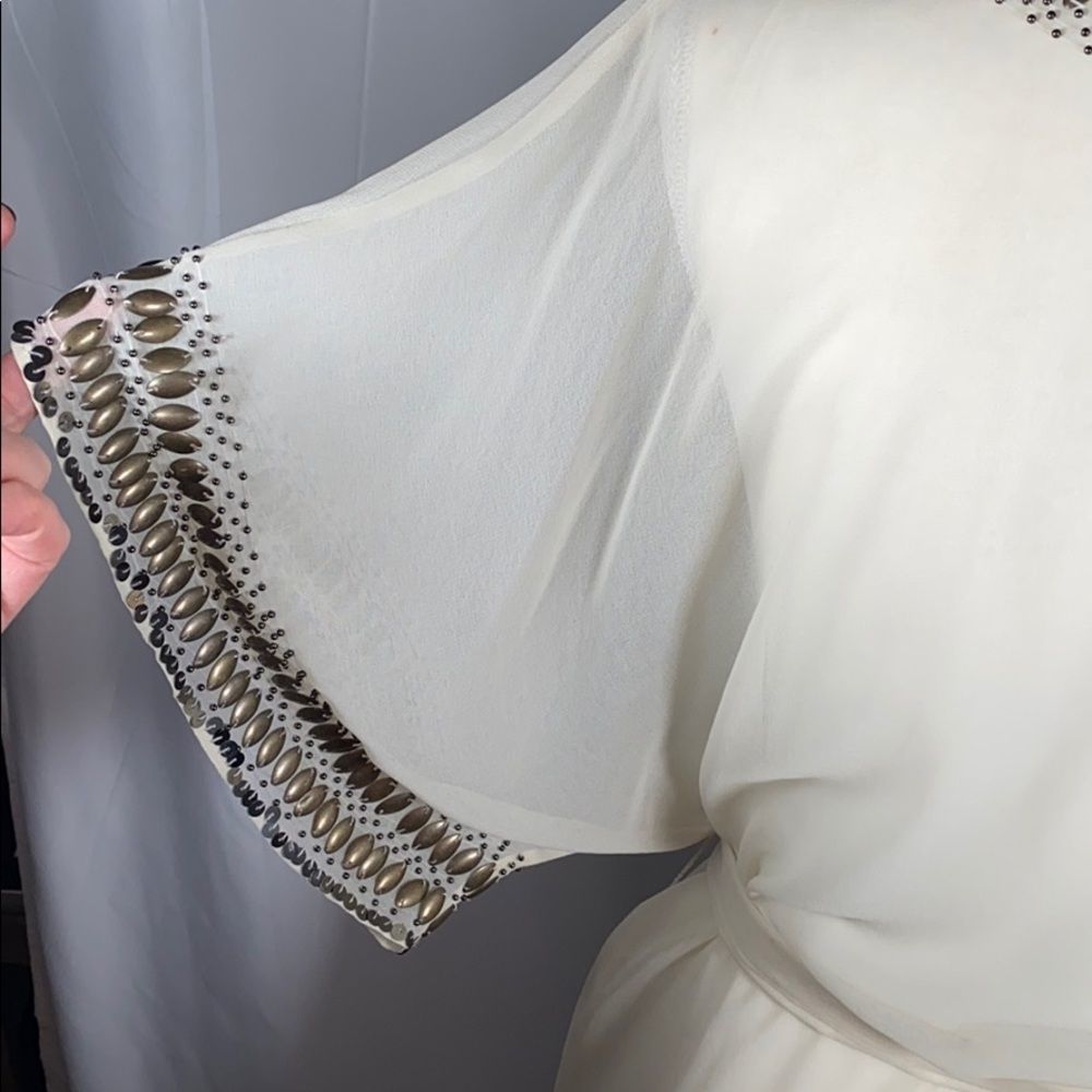 Euc Ark & Co Sequin Embellished Topper Cover Up S - image 6